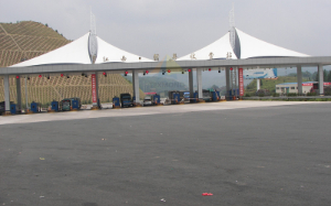 Ganjing toll booth of Ganyue Expressway