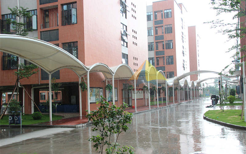 Guangzhou Huanggang secondary school corridor membrane structure