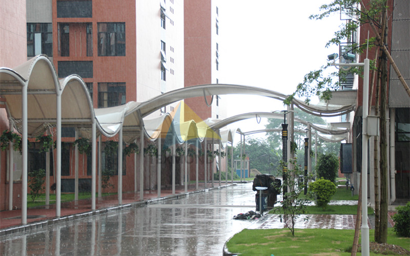 Guangzhou Huanggang secondary school corridor membrane structure