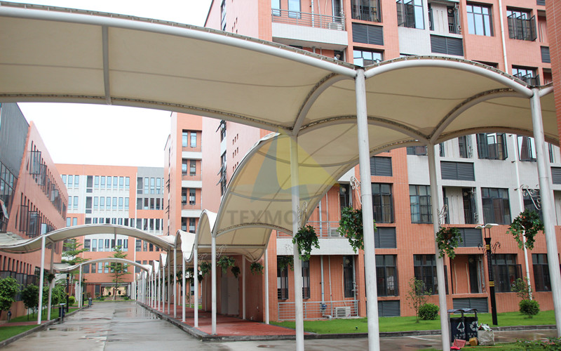 Guangzhou Huanggang secondary school corridor membrane structure