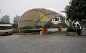 Huadu District government car park entrance and exit membrane structure