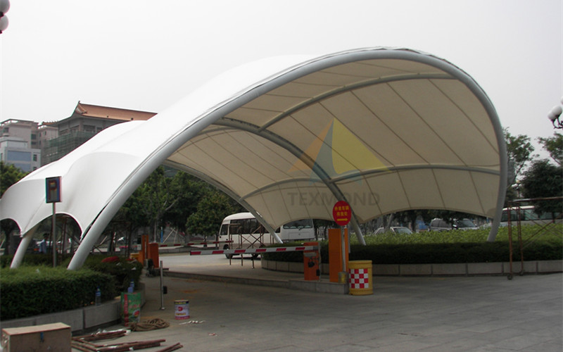 Huadu District government car park entrance and exit membrane structure