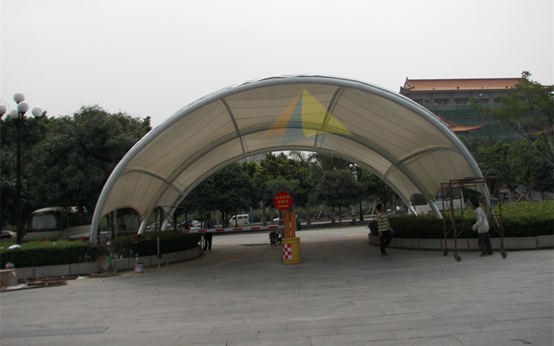 Huadu District government car park entrance and exit membrane structure