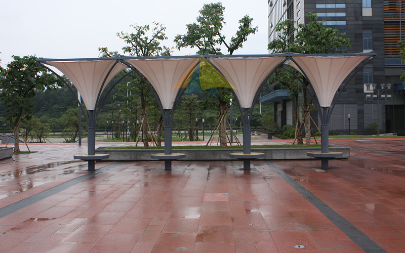 Landscape renovation of Guangzhou science city green axis membrane structure