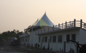 Guangdong Zhaoqing Business College SportField Grandstand Membrane Structure